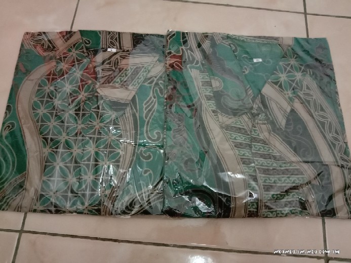 Bswart Batik Hrb026 Kenongo Hem Pendek Padi Pekalongan M L Xl Batik Pria Murah Modern Grosir