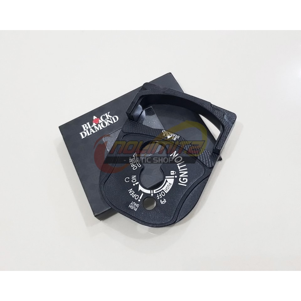 Cover Tutup Kunci Kontak Black Diamond Yamaha NMAX 2020