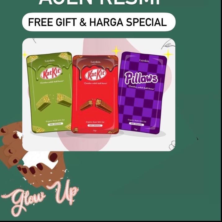 

(AGEN) Layskin KatKit Greentea / KatKit Coklat / Pillows NK321
