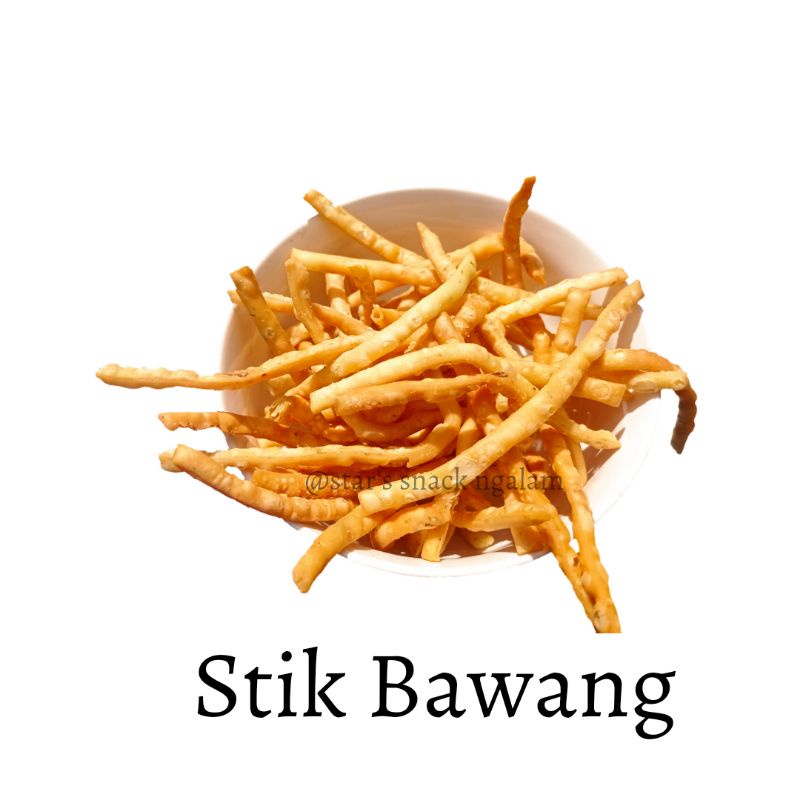 

Stik Bawang Gurih Renyah/ Kue Bawang Gurih/ Keripik Bawang/ Kripik Bawang/ Snack kiloan 250gr