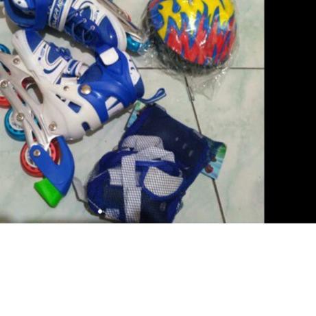 ✸ Sepatu roda anak power set lengkap pelindung dan helm ✮