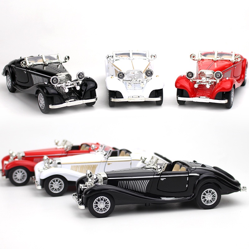 Mainan Mobil Mini Klasik Retro Vintage Skala 1 / 28 Bahan Alloy Untuk Koleksi Anak