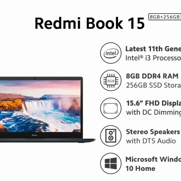 XIAOMI REDMIBOOK 15 - i3 1115G4 8GB 256/512GB/1TB 15.6FHD WIN10