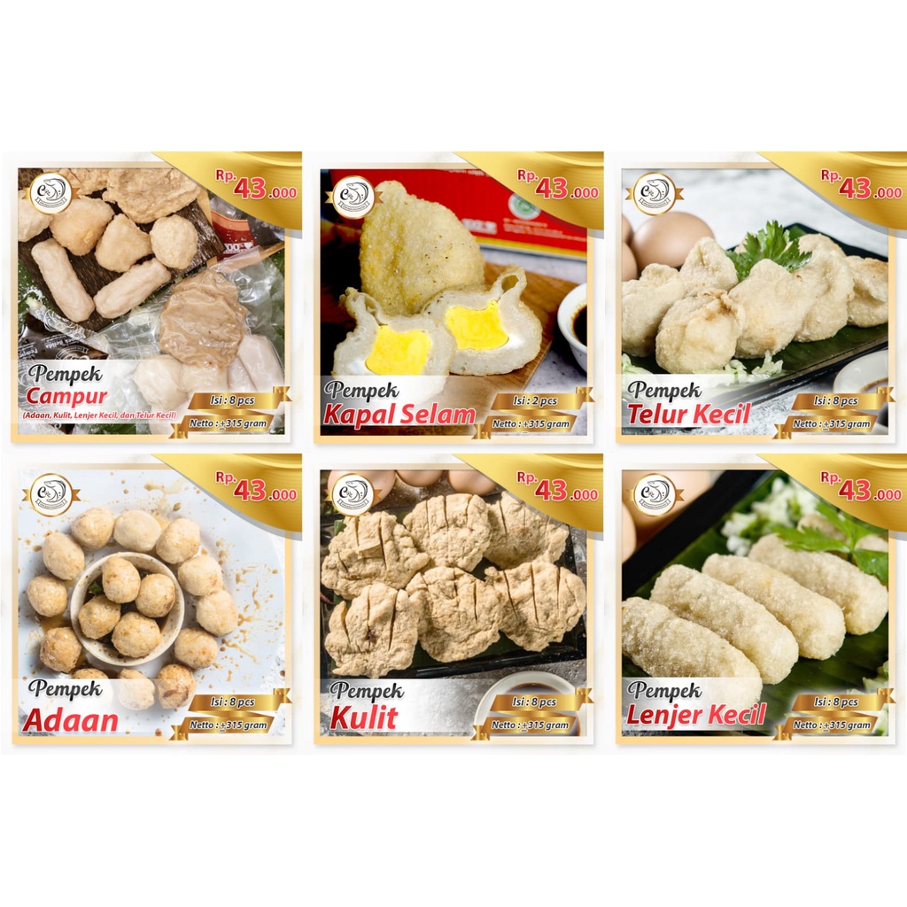 

Pempek Palembang Asli Enak / Pempek Belida CRP / Empek Empek Palembang / Oleh-Oleh Khas Palembang / Bersertifikat HALAL