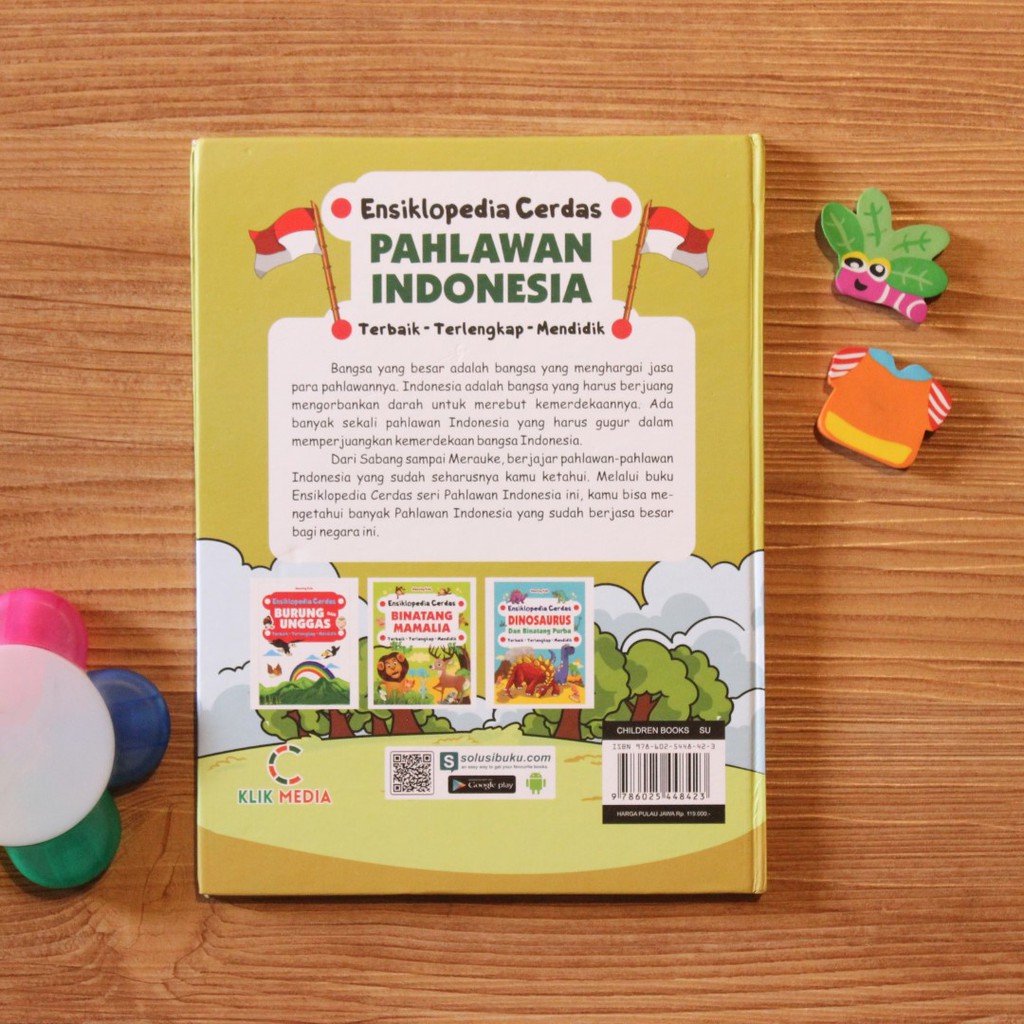 Buku Anak / Ensiklopedia Pahlawan Indonesia / Hard cover / Children Book : Buku Edukasi Anak-2