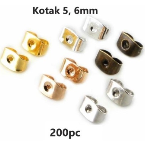 Pantat Anting Giwang Besi Model Kotak Harga/200pc