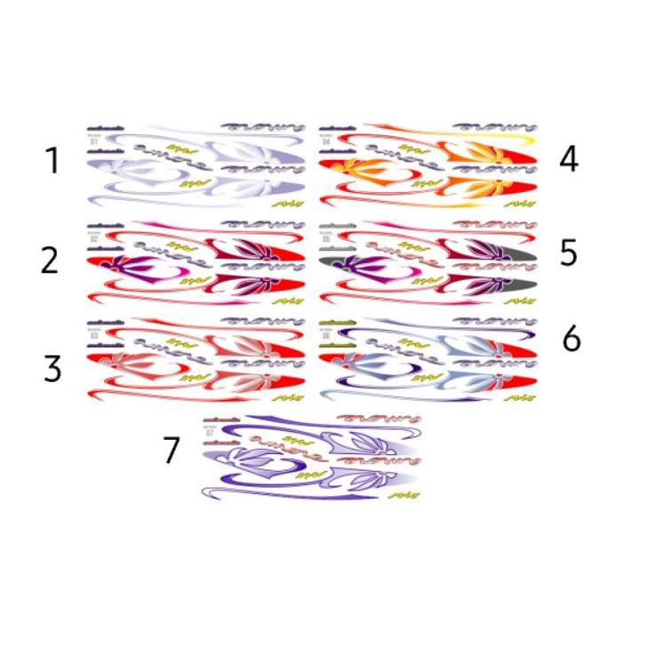 Siap Kirim.. STRIPING MIO AMORE BUNGA transparan mio sporty / mio smile  . bahan max decal