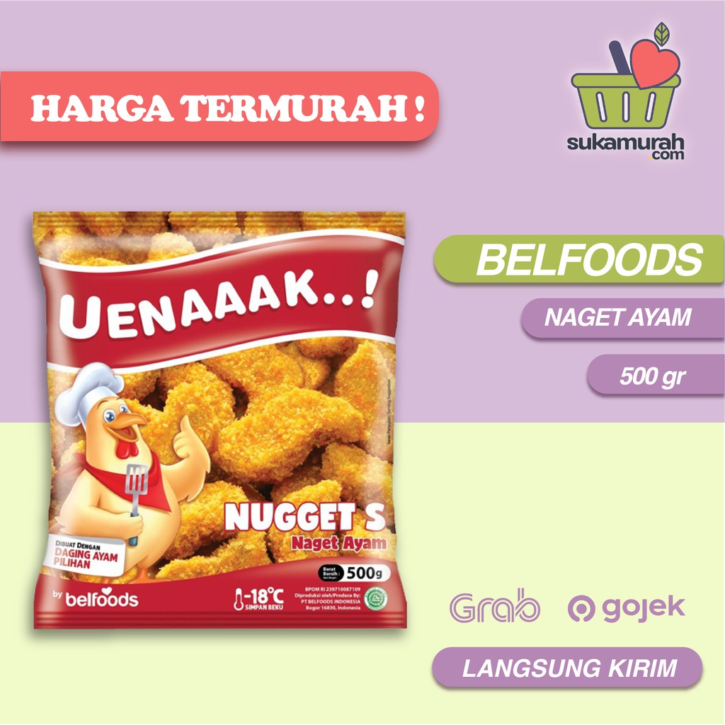 

GRAB GOJEK INSTAN BELFOODS UENAK NUGGET 500 GR TERMURAH
