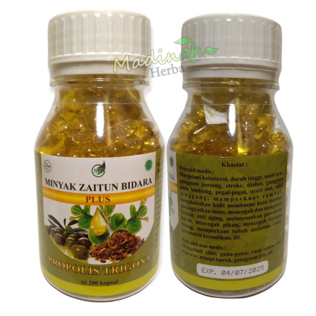 Kapsul Zaitun Bidara Plus Propolis Trigona 200 Kapsul