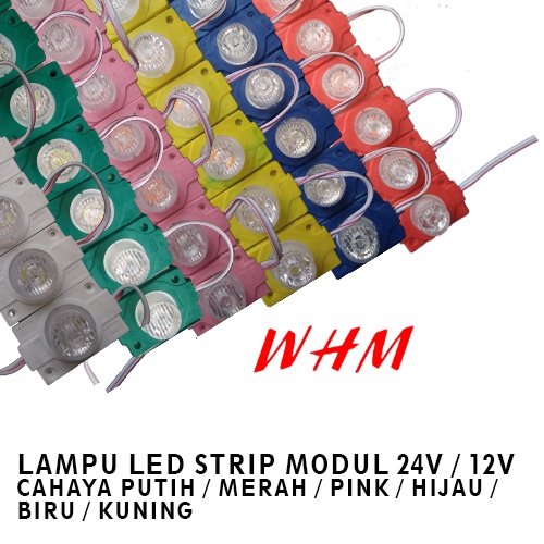 LAMPU LED MODUL 1PCS 1 MATA BESAR DC 12V / 24V  VARIASI LAMPU MOBIL MOTOR MODULE