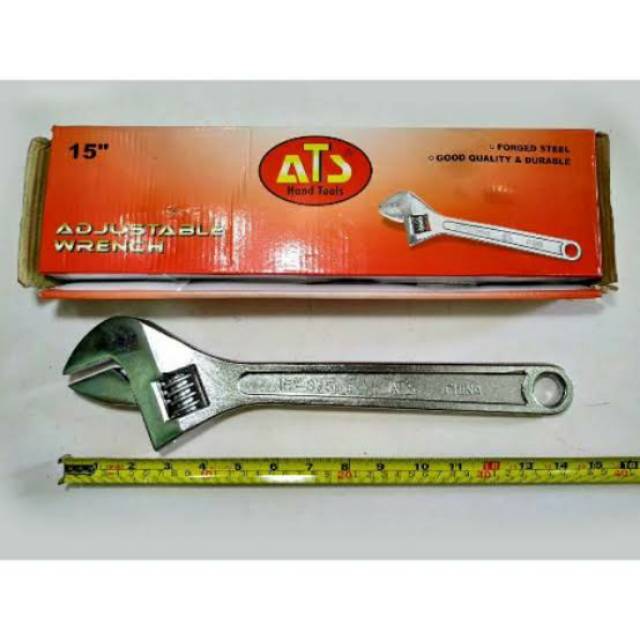 KUNCI INGGRIS 15inch GAGANG KARET / ADJUSTABLE WRENCH / BAGO 15inch