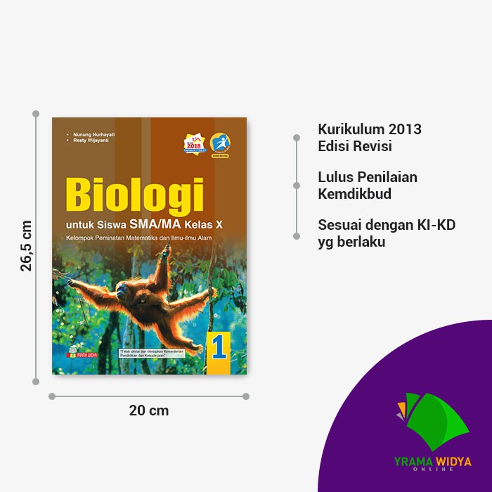 Yrama Widya Buku Biologi Untuk Siswa Sma Ma Kelas X Shopee Indonesia
