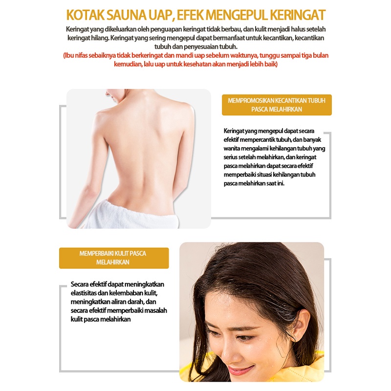 kotak sauna / Portable Steam Sauna Alat Pelangsing Tubuh / Alat Spa /Alat Mandi Uap