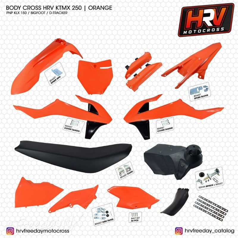 [HRV] Bodyset Body Set KTM 250 pnp KLX S L G BF DTracker New 150