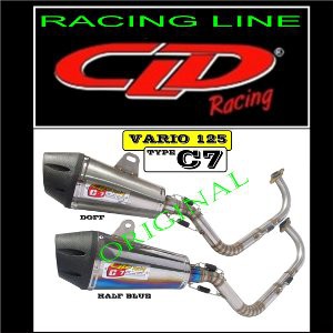 KNALPOT CLD C7 VARIO 125 SILENCER DOFF Termurah