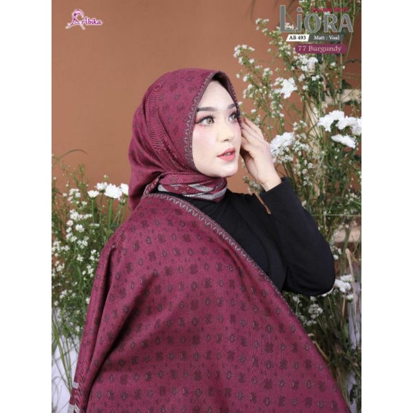 Liora Square / Jilbab segi empat by Abika/kerudung segi empat/jilbab segi empat motif/kerudung lebar