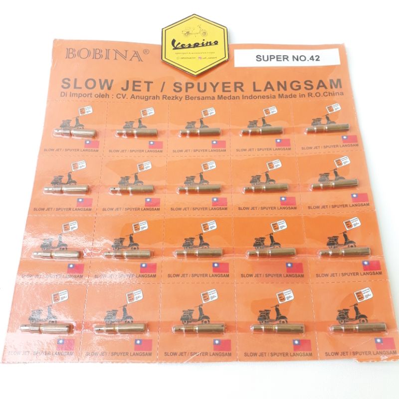 SPUYER LANGSAM KARBURATOR VESPA SUPER SPRINT NO 42