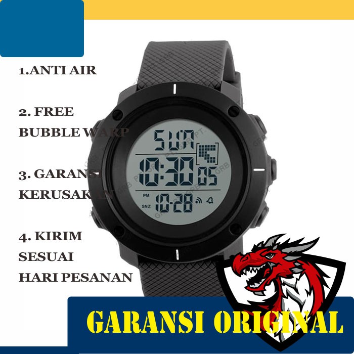 Jam Tangan Pria Digital Sport Original SKMEI 1213 Anti Air