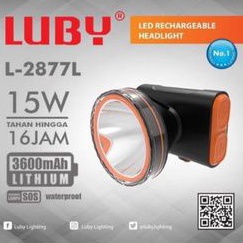 SENTER KEPALA LUBY 15 WATT - LAMPU KEPALA - SENTER KEPALA CASAN -SENTER KEPALA LED -LAMPU KEPALA CAS