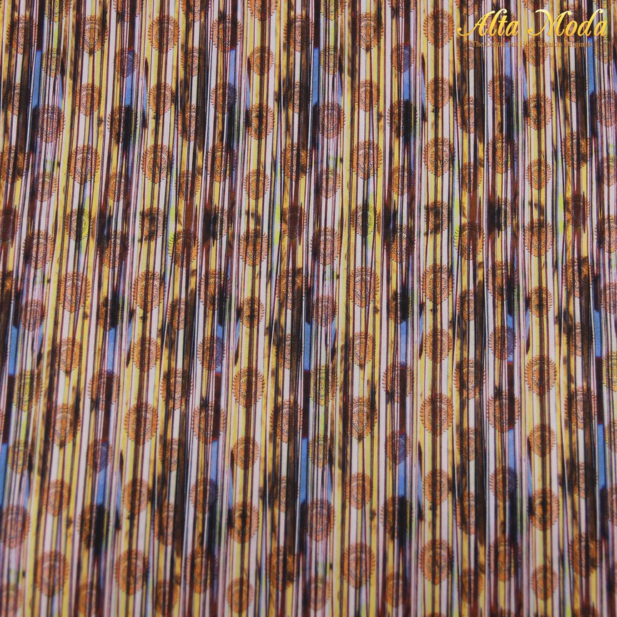 

Alta Moda Cotton Shirting Orange Kuning Motif Garis (1M)