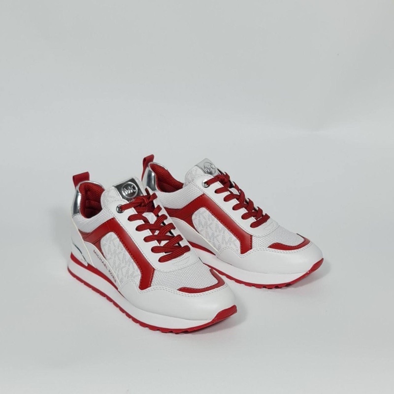 MK WILMA TRAINER NAPPA FAUX LEATHER FLAME