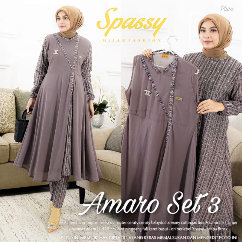 BAJU ,AMARO SET 3  BY SPASSY
