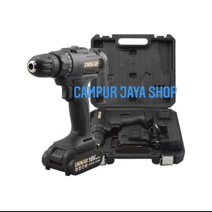 Mesin Bor Batre/Obeng Baterai/Cordless 16 Volt Doliz BD 616/BD616 16V
