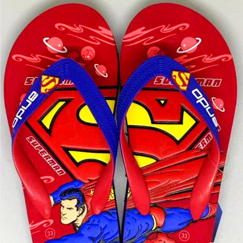 ANDO SANDAL JEPIT ANAK KARAKTER BATMAN DAN SUPERMAN