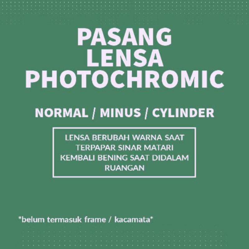 LENSA PHOTOCROMIC Anti Radiasi