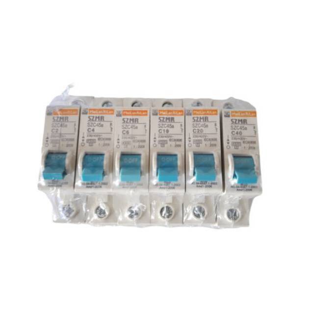SZMR MCB MeilanRilan - Miniature Circuit Breaker SZC45a C20 C25 C50 C63 6A 20A 25A 50A 63A 230/400V