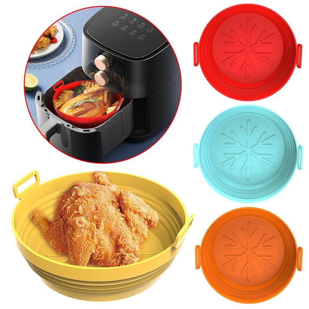 Pineapple Air Fryer Silicone Pan Cooking Soft Roasting Basket Pizza Plate Baking Pan Rumah Lipat