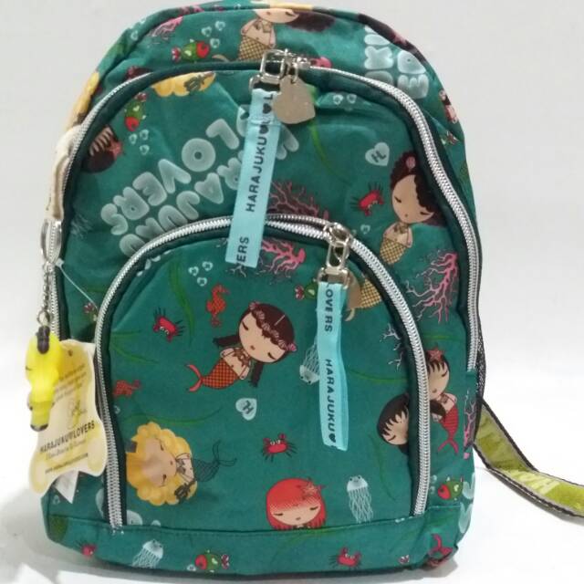 Tas backpack harajuku lovers ransel minni tas lucu