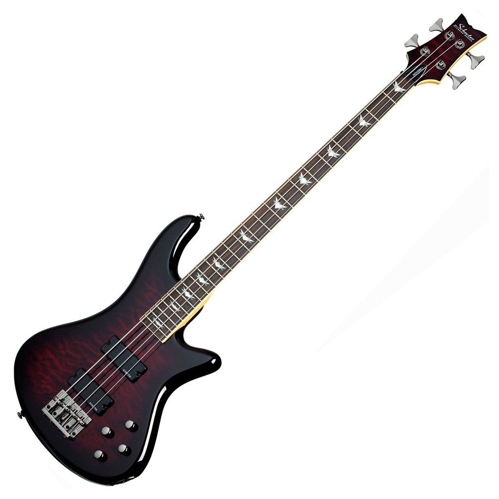 Schecter Stiletto Extreme 4 Bass Guitar - Black Cherry