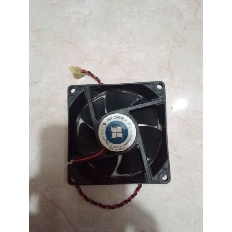 FAN 8CM ORIGINAL JMC DATECH 0825-12HB 12VDC 0.35A 2PIN GARANSI