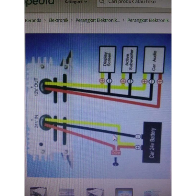 Converter 24V to 12V 40A