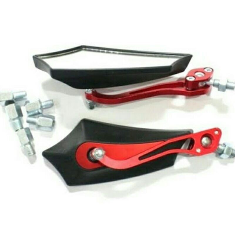 Spion Motor Variasi Spion Model Batman Tangkai CNC WARNA Universal Semua Motor