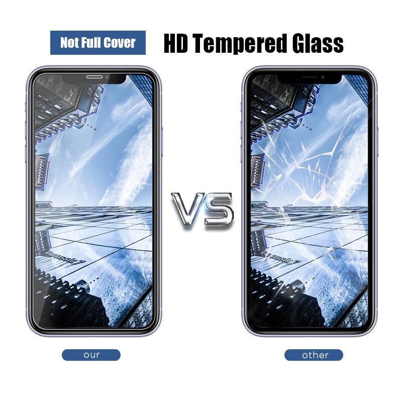 1PCS Full Cover Tempered Glass For IPhone 11 12 Pro Max Mini Screen Protector Glass For iphone 6 6s 7 8 Plus X XS Max XR SE 2020