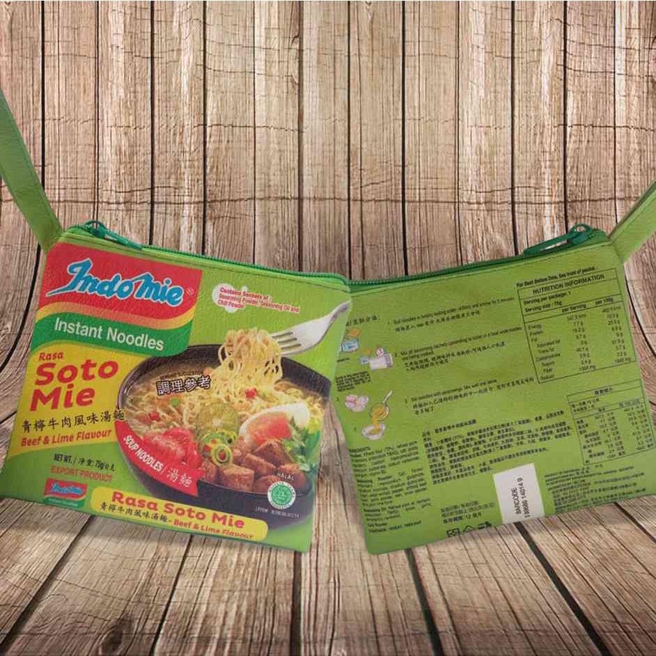 

Tempat Pensil Lucu Tema Indomie rasa soto mie Pencil Case Pouch Kosmetik HP Organizer Dompet Unik