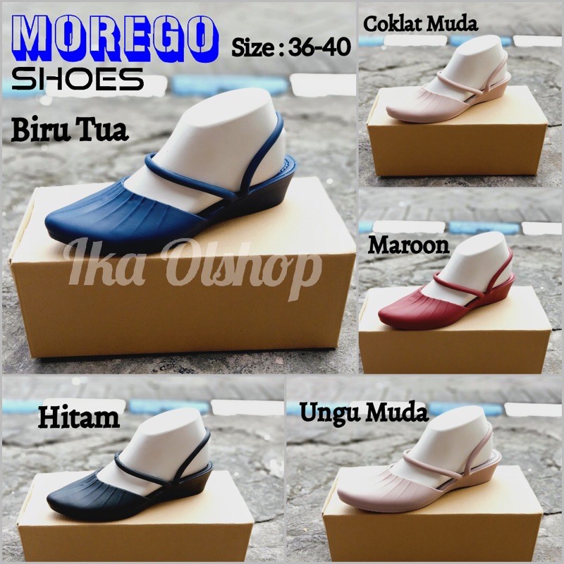 Sepatu Wedges Selop Jelly Morego