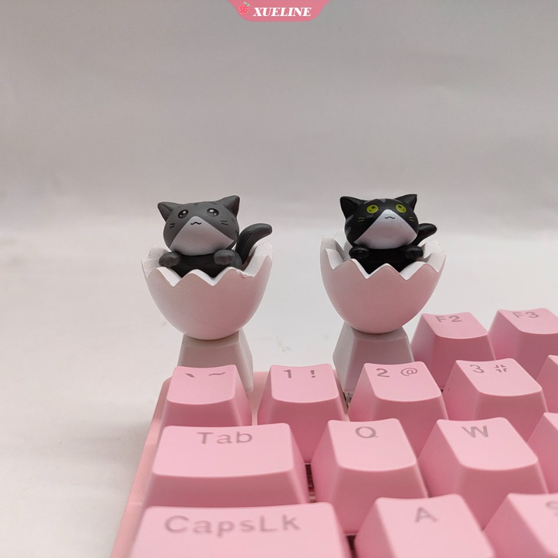 Keycap ESC PBT Mekanikal Desain Kartun Kucing Untuk keyboard single 61 / 87 / 104 / 108