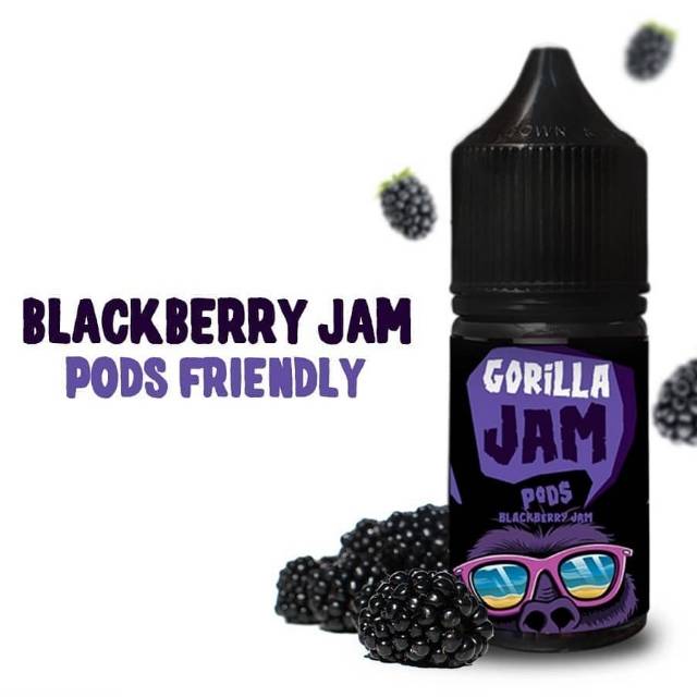 Authentic Blackberry Gorilla Jam Salt Nic Liquid Jams Shopee