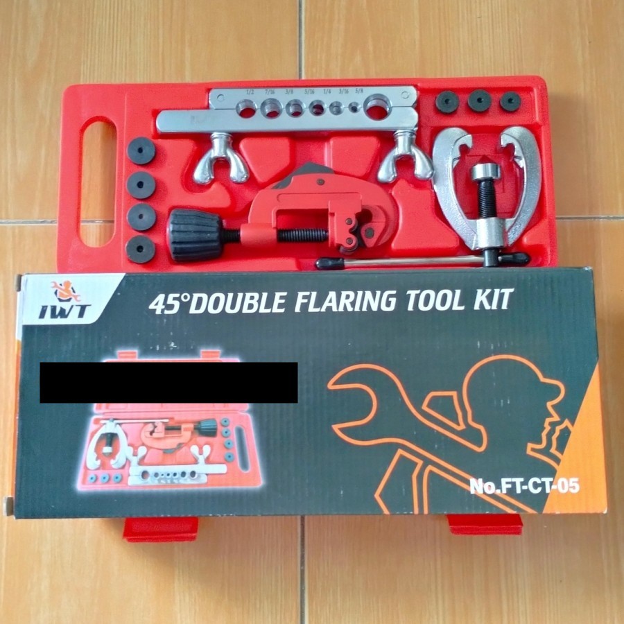 Flaring Tool Kit Pemekar Pipa Peralatan AC Snai Pipa AC