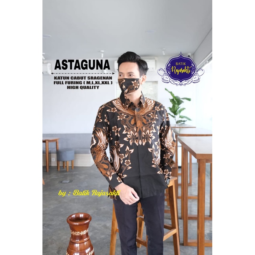 ASTAGUNA RAJASAKTI KEMEJA BATIK SOLO PRIA LENGAN PANJANG PENDEK LAPIS FURING ATASAN PREMIUM MODERN KATUN HALUS DAMAR LANGIT BIRU DUO YADOFANA BERLIAN BIRU PEN PUNDAK BERPARANG BAHRAN PEN NAGAELANG MERAH 2 BAYUAJI FAEYZA GUMBAYANA WARMADEWA BIRU VESPA