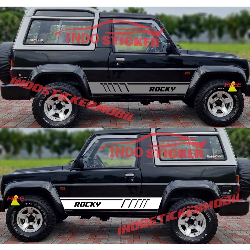 STICKER MOBIL ROCKY 4X4 TAFT FEROZA STICKER MOBIL DAIHATSU ROCKY TAFT FEROZA CUSTOM TEXT