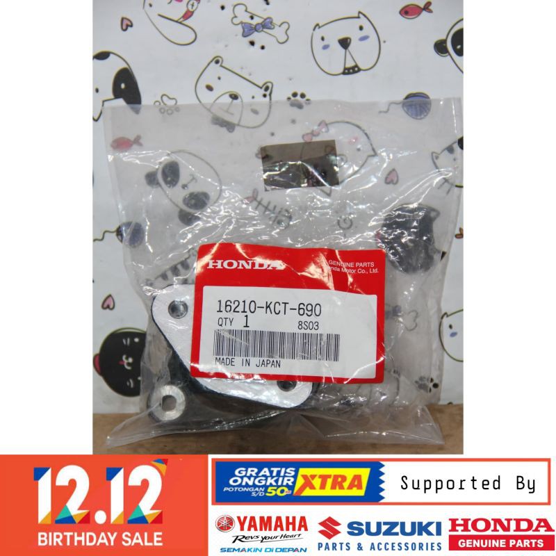 DIJAMIN ASLI INSULATOR MANIFOLD MANIPUL MANIPOL HONDA GL PRO MAX NEOTECH ORIGINAL BERKUALITAS