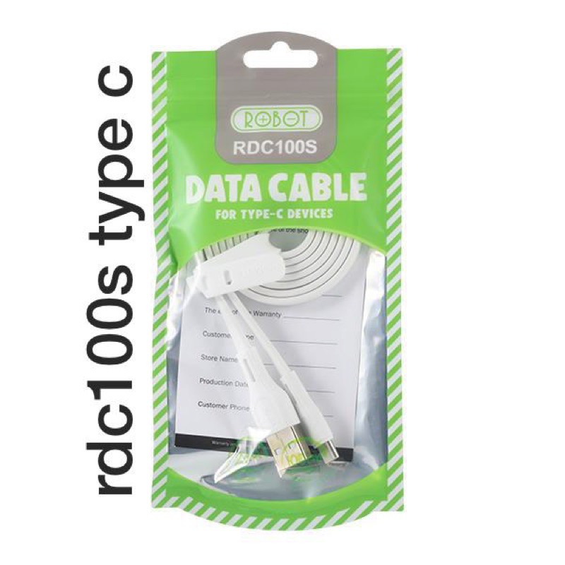 KABEL DATA ROBOT TYPE C RDC100s RDM100S MICRO RDL100S IPH ORIGINAL KABEL FASTCHARGING 3.0 NEW