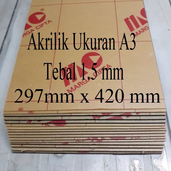 Lembaran Akrilik Marga Cipta A3 1.5mm