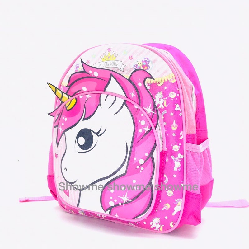 Tas Ransel Anak Sekolah TK 3d UNICORN PINK