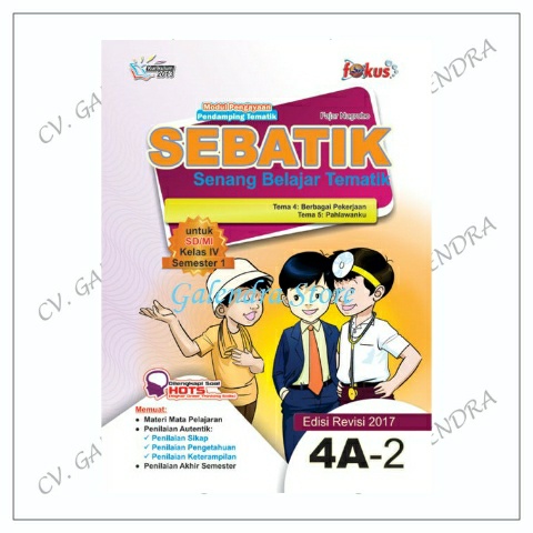 SEBATIK: TEMA 4 DAN 5 UNTUK SD/MI KELAS 4A-2