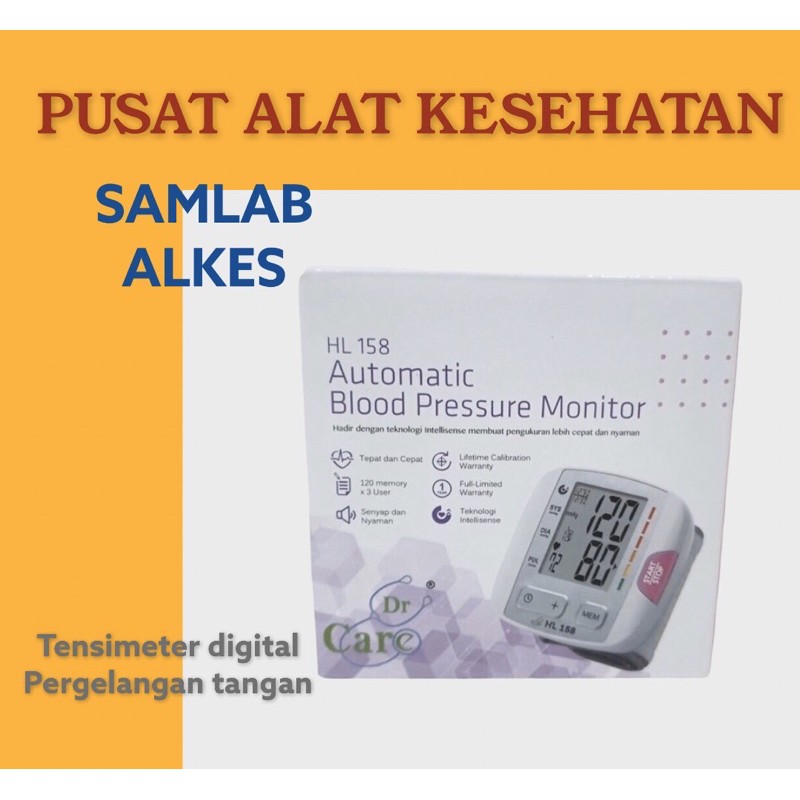 Tensimeter Digital Dr Care Pergelangan HL-158 / Tensi Digital HL-158 / Tensimeter